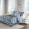 Gulches Queen 7 Piece Cotton Sateen Comforter Set Blue - 2 of 4