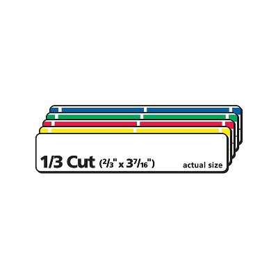 Assorted Removable File Folder Labels for Laser and Inkjet Printers