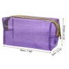 Unique Bargains Travel Toiletry Bag Makeup Bag Organizer Toiletry Organizer Travel Cosmetic Bag Waterproof PVC 1PC - 4 of 4