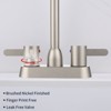 KTMBDW 4 Inch 2 Handle Centerset Lead-Free Modern Bathroom Faucet, 360 Swivel Spout 3 Hole RV Bathroom Vanity Sink Faucet - 3 of 4