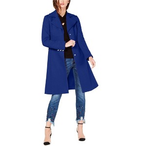 I.N.C International Concepts Womens Ponte Coat, Blue, Small - 1 of 1