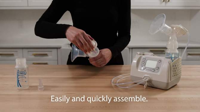 Dr. Brown&#39;s Customflow Double Electric Breast Pump with SoftShape Silicone Shields Hospital Strength, 2 of 25, play video
