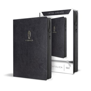 La Biblia Católica Letra Y Tamaño Grande. Símil Piel Negra, Cremallera / Catholic Bible in Spanish Black Leathersoft with Zipper - Large Print - 1 of 1