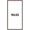 PosterPalooza | 16x32 Bamboo Picture Frame, UV Acrylic, 4 Finishes - Brown, Black, Gold, and Natural - 2 of 4