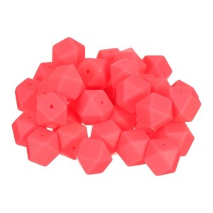 Unique Bargains DIY Keychain Necklace Jewelry Making Hexagonal Silicone Beads 30 Pcs - 1 of 4
