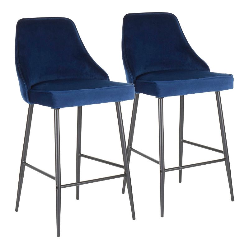 Set of 2 Marcel Contemporary Counter Height Barstools - LumiSource, 1 of 14