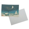 Unique Bargains Christmas Greeting Card Blue Green 4.5x3.1 Inch 10 Pcs - 4 of 4