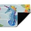 Stupell Industries Unicorn Seahorse & Hibiscus Printed Outdoor Door Mat, design by Audrey Jeanne Roberts, 18"x30" - 2 of 4