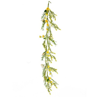 Vickerman 5' Artificial Yellow Sunflower Garland.