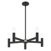 Livex Lighting Copenhagen 5 - Light Chandelier in  Black - 4 of 4