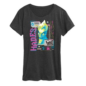 Women's - Disney - Hades Vapor Wave Short Sleeve Graphic T-Shirt - 1 of 4