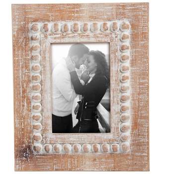 Natural Wood 4 x 6 inch Whitewash Decorative Wood Picture Frame - Foreside Home & Garden