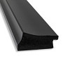 40"x28" Non-Beveled Grand Black Narrow Wall Mirror - Amanti Art: Modern Rectangle, Polystyrene Frame - 2 of 4