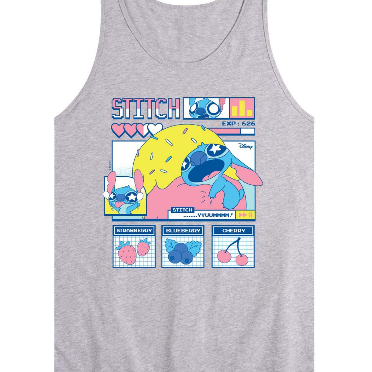 Men's - Lilo & Stitch - Stitch Food Kawaii Graphic Tank Top - thumbnail 2