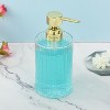 Cameo Soap/Lotion Dispenser with Rust Proof Stainless Steel Pump, Non-Slip Protective Silicone Feet, Heavy Duty Glass - 2 of 4