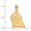 Black Bow Jewelry 14k Yellow Gold Virginia Tech Hokies NCAA Large Pendant - 2 of 3