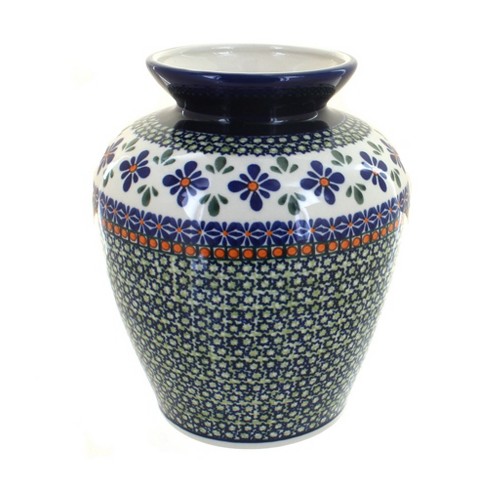 Blue Rose Polish Pottery 790 Zaklady Medium Vase : Target