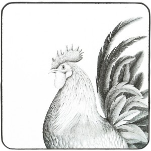 Pavilion Gift Company - Rooster - 4.25" Coaster - Coasters - 1 of 4