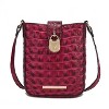 MKF Collection Avery Women’s Croc-Embossed Vegan Leather Crossbody Versatile Bag by Mia K - 2 of 4