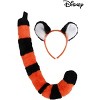 HalloweenCostumes.com    Disney Aladdin Rajah Tiger Ears and Tail Costume Kit, Black/Orange - 2 of 4