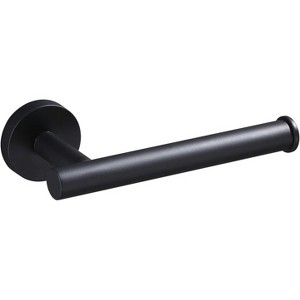 USHOWER Matte Black Toilet Paper Holder, Wall-Mounted Toilet Roll Holder for Bathroom, Durable SUS304 Stainless Steel, Modern Style - 1 of 4