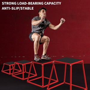 Plyo Box Jump Platforms, 12/18/24/30 Inch Single and Set Plyometric Jumping Box for Men and Women for Home Gym - 1 of 4