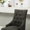 Ridstar 2 Piece Dining Chairs, Armless Chair For Dining Room-Gray - 3 of 4