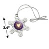 West Chester University Primary Logo Metal Snowflake Christmas Tree Holiday Ornament - 3 of 3