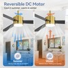 Airsurfer 52-In Ceiling Fan With Light And Remote 3 Color 6 Speed Adjustable, DC Motor, For Indoor /Covered Outdoor Use - 4 of 4