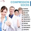 Bison Life Over The Calf Graduated Compression Socks for Women, Anti-Fatigue - 4 Pairs - 4 of 4