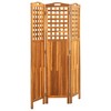vidaXL 3-Panel Room Divider 47.6 inches x0.8 inches x66.9 inches  Solid Acacia Wood - 3 of 4