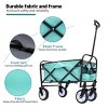 YONWAY Multi-use Wagon,Collapsible Foldable Wagon Cart Beach Wagon for for Camping 3pcs Plastic Liner Bag/Cover - 4 of 4