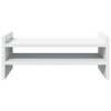 Aghana Digitals White Engineered Wood Monitor Stand with 2 Shelves & Storage, 19.7x10.6x7.9", - 4 of 4