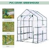 Greenhouse for Outdoor Gardening, 56.3"x56.3"x76.77" 6-Shelf Walk-In , Heavy Duty Metal Frame, All-Season Plant House for Patio & Yard - 3 of 4