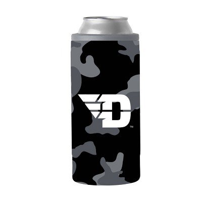 NCAA Dayton Flyers 12oz Black Camo Slim Can Cooler