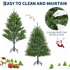 Artificial Christmas Tree Prelit, PVC Xmas Tree with 638 Branch Tips, 200 Dual-Color LED Lights & Foldable Base, for Christmas Decorations - 4 of 4