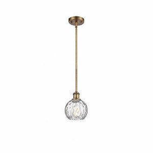 Athens Water Glass - 1 Light Mini Pendant In Industrial Style-8 Inches Tall and 6 Inches Wide - 1 of 1
