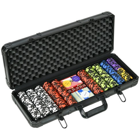 MBGBrybelly Showdown Poker Chip Set Aluminum Carry Case - Casino Clay  Composite 13-Gram Quality Poker Chips - with Dice, Playing Cards -  Heavy-Duty Protection - Locking Portable Case (500 ct.) - Yahoo Shopping