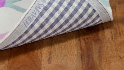 Ivory Geometric Handmade Wool Kids Round Rug