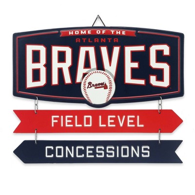 MLB Atlanta Braves Baseball Field Metal Panel