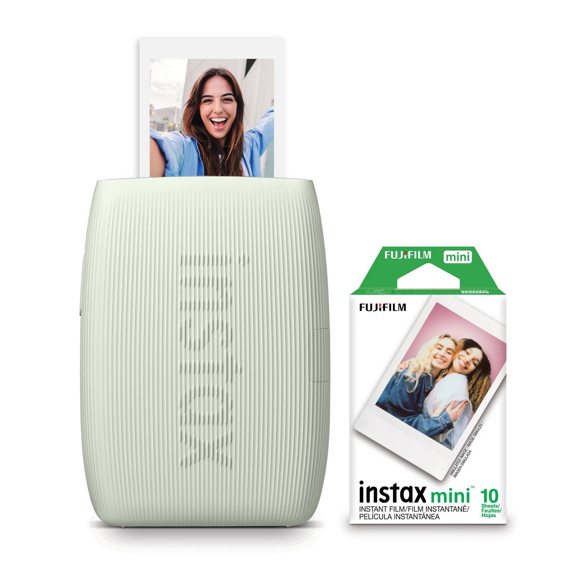 (Bridal Shower gift for Bach/Honeymoon) Fujifilm instax mini Link 3 Bundle - Green