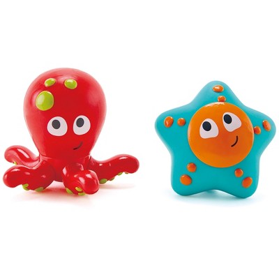 Hape Ocean Floor Squirters: Octopus & Starfish Bath Toy Set, 18mo+