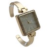 Olivia Pratt Square Face Thin Rhinestone Bezel Bangle Women Watch - 2 of 3