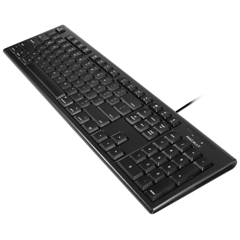Macally 104 Key USB Wired Keyboard + Rubber Domed Keycaps, 4 of 7