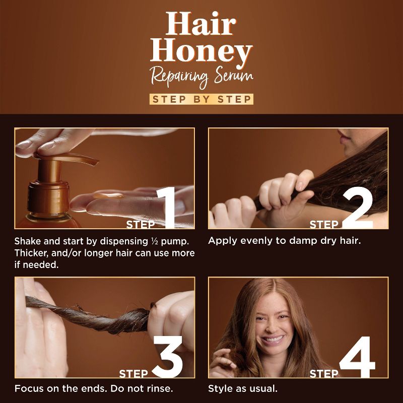 Garnier Whole Blends Honey Treasures Hair Repairing Leave-In Serum - 5.1 fl oz, 5 of 15