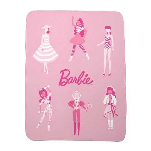 Barbie throw blanket clearance