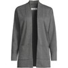 Lands' End Women's Cotton Half Milano Open Cardigan Sweater - 3 of 3