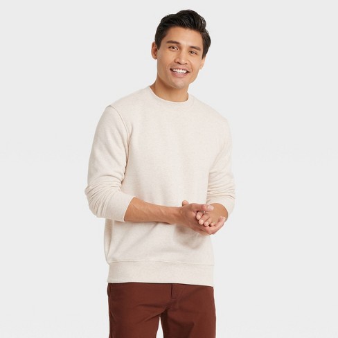 Men's Quarter-zip Sweatshirt - Goodfellow & Co™ Cream S : Target