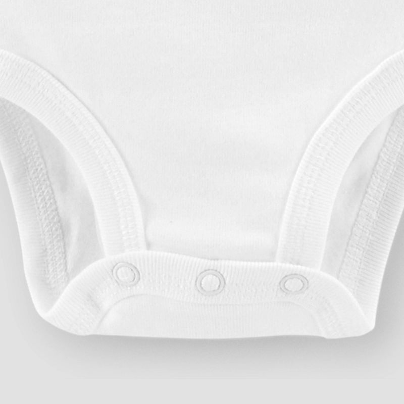 Carter's Just One You®️ Baby 3pk Long Sleeve Bodysuit - Lead White, 4 of 7
