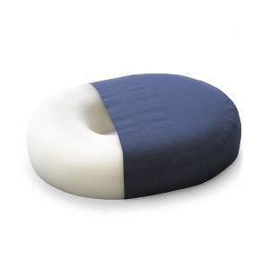 Mabis Donut Seat Cushion Navy Blue Foam Bed Accessories 513-8016-2400 - 1 Ct - 1 of 3